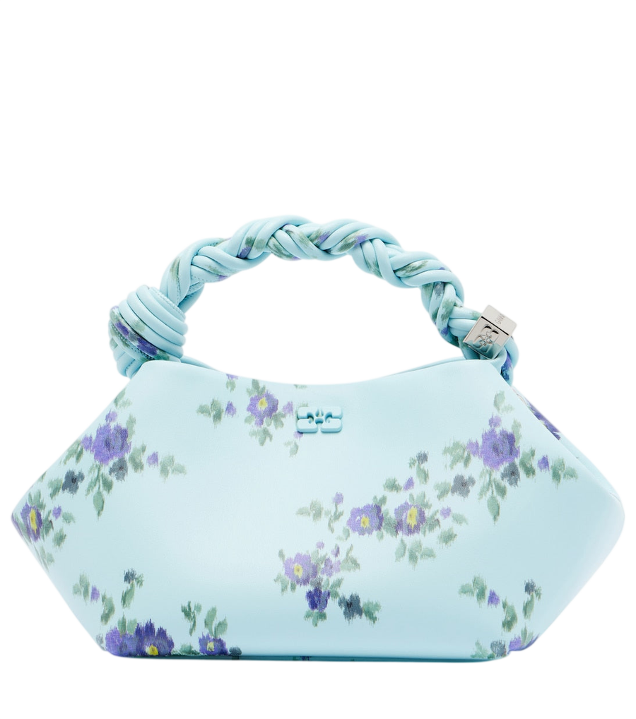 Ganni Bou Small floral top-handle bag