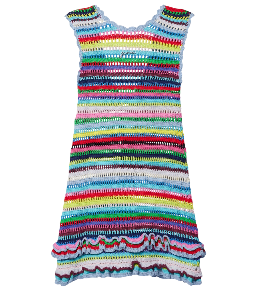 Mini-robe en crochet Ganni