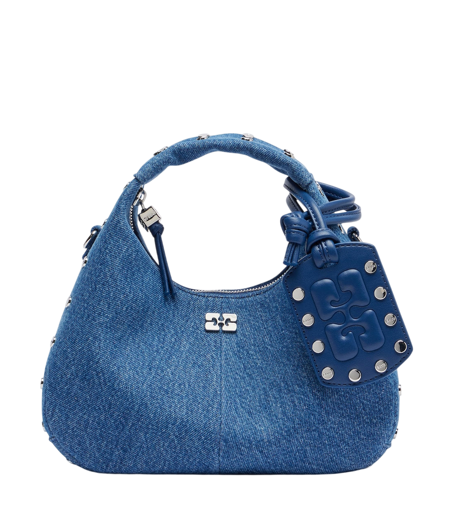 Bolso de mano mini de mezclilla Ganni