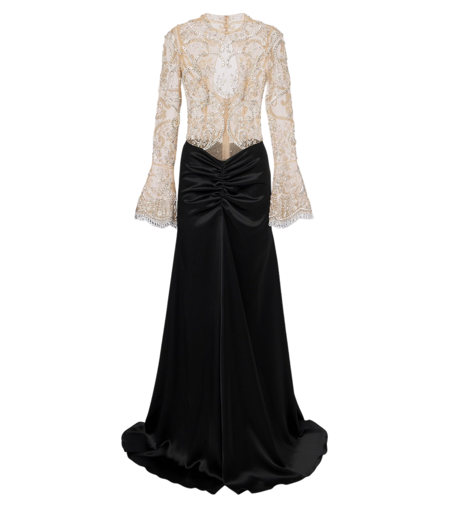 Georges Hobeika Embellished gathered gown