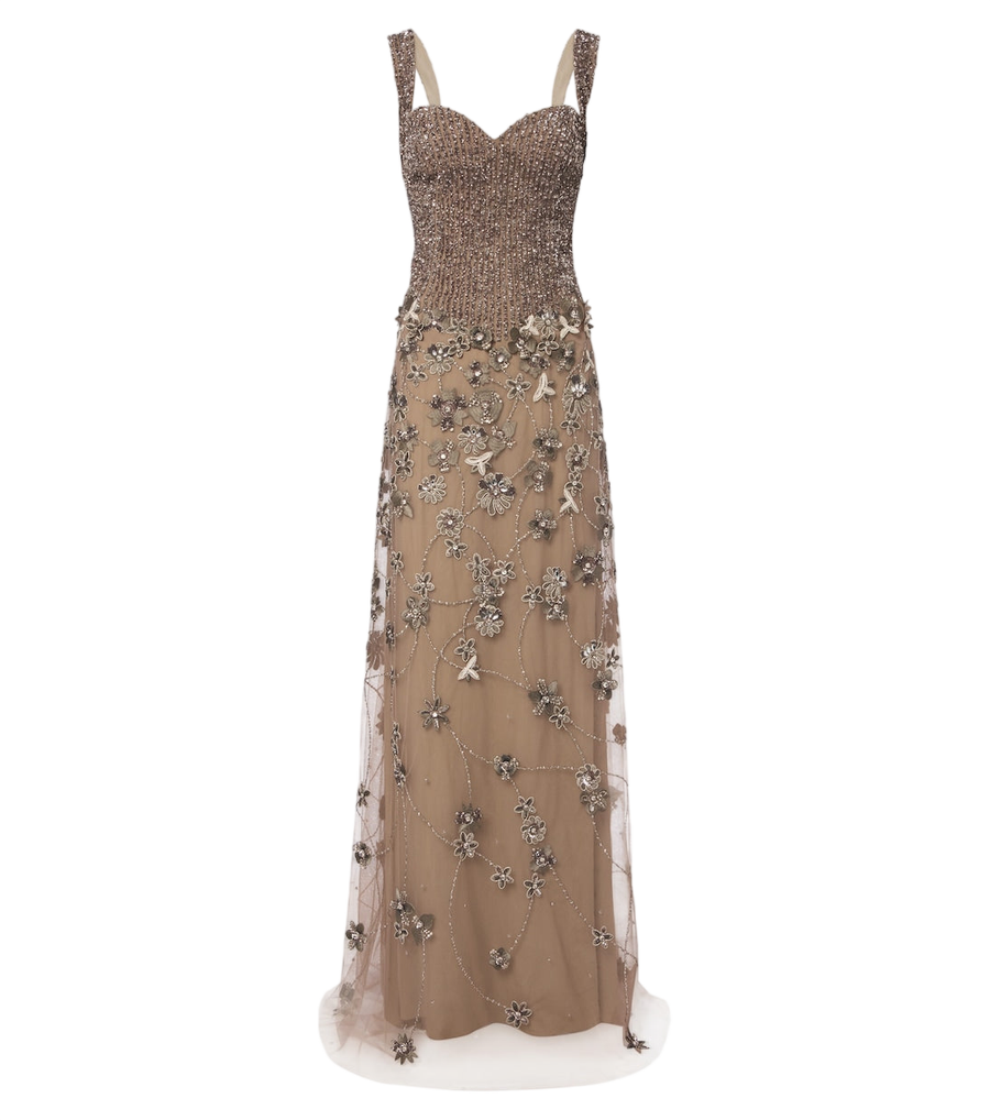 Georges Hobeika Embellished tulle gown