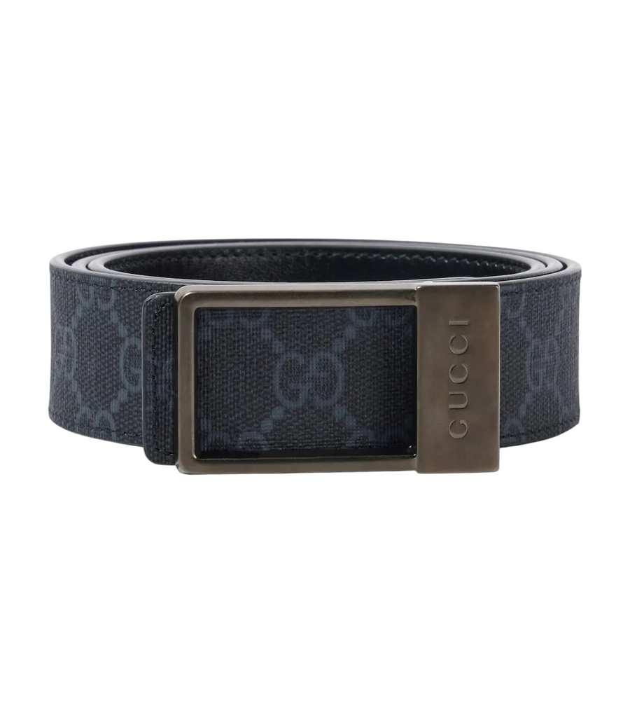 Gucci GG Canvas Reversible Leather Belt