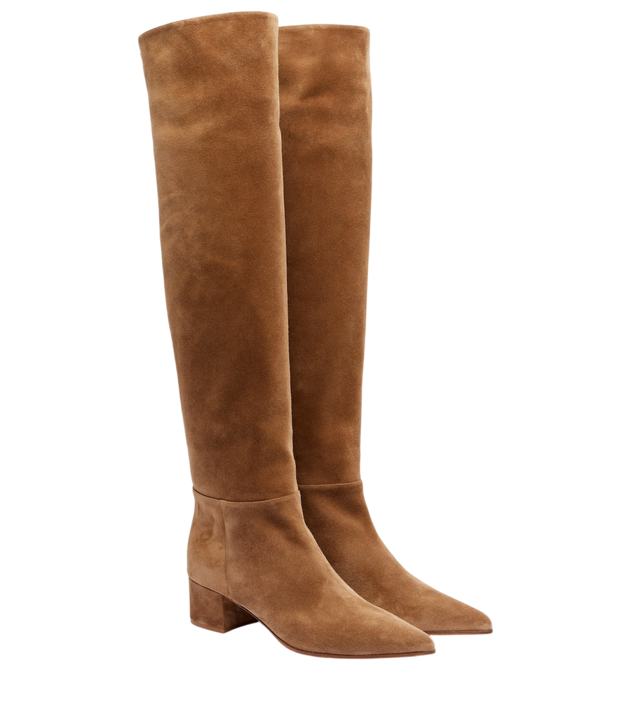 Gianvito Rossi 45 suede over-the-knee boots