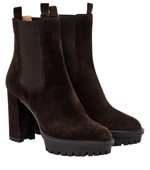 Gianvito Rossi Barry suede platform ankle boots