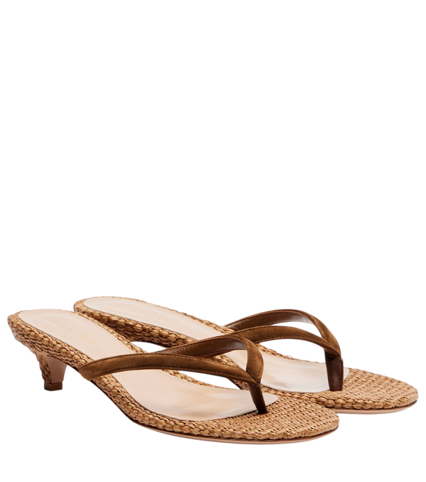 Gianvito Rossi Calypso 35 leather thong sandals