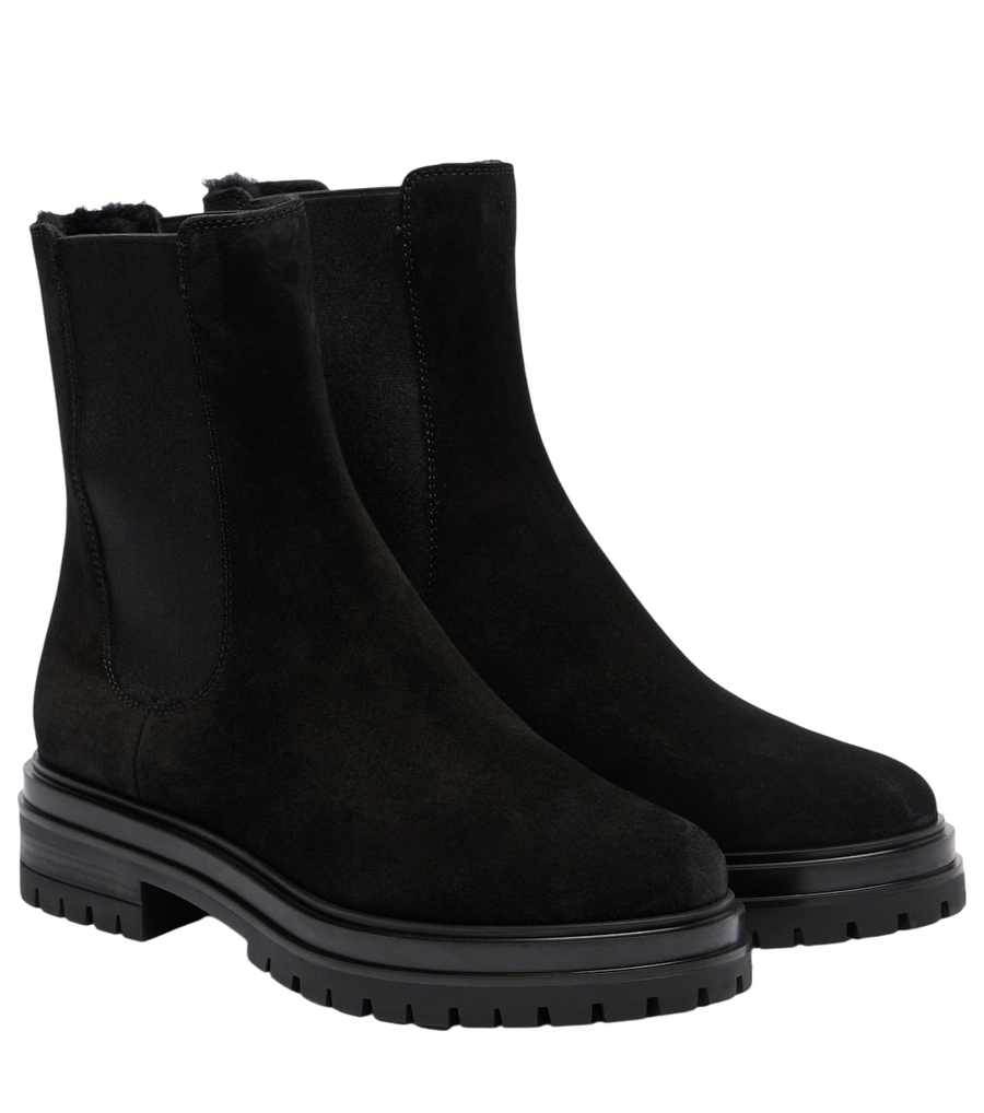 Gianvito Rossi Chester suede Chelsea boots