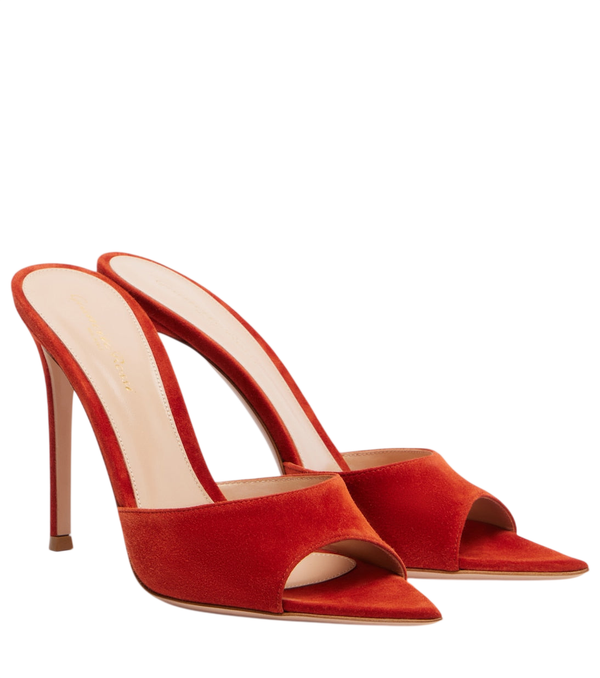 Gianvito Rossi Elle suede mules
