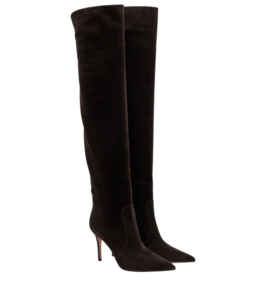 Gianvito Rossi Hansen suede knee-high boots