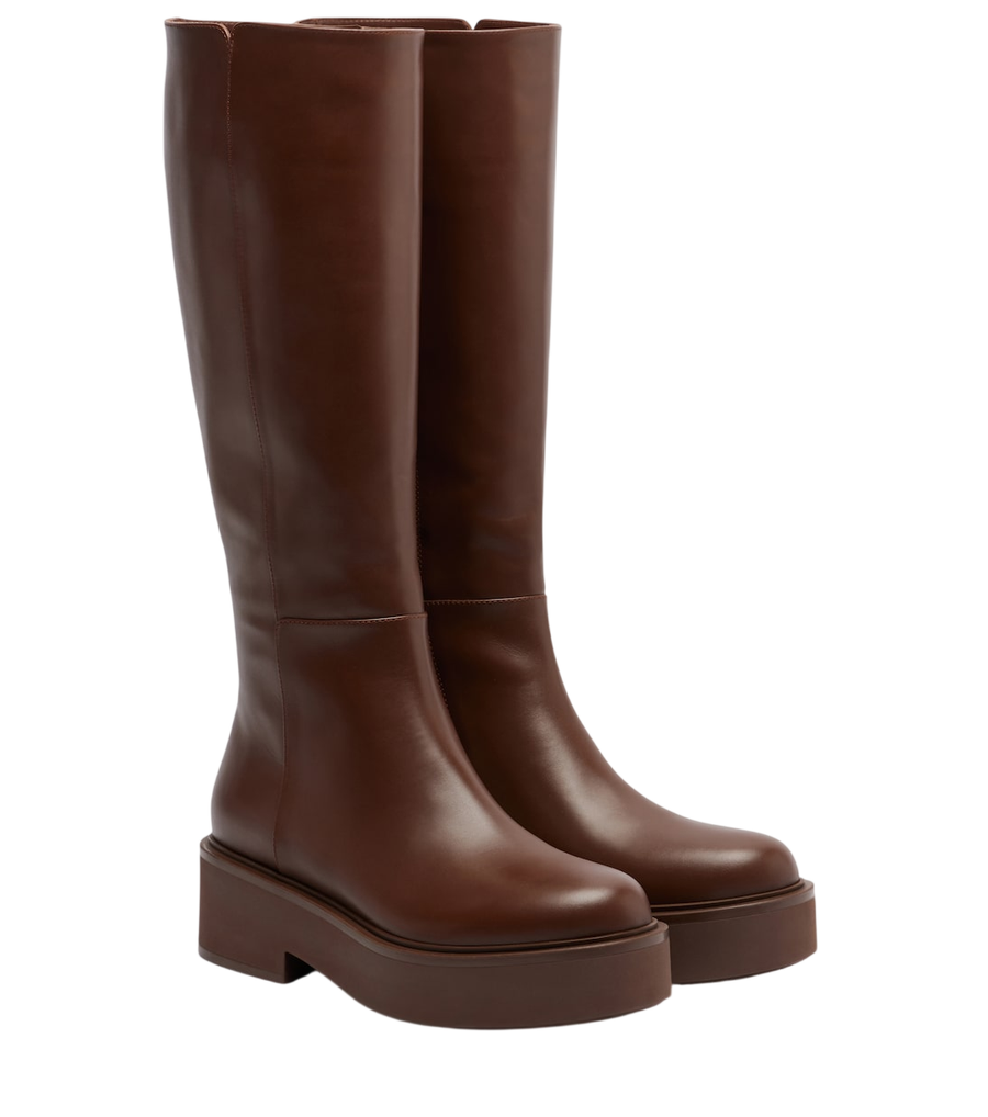 Gianvito Rossi Hiro leather knee-high boots