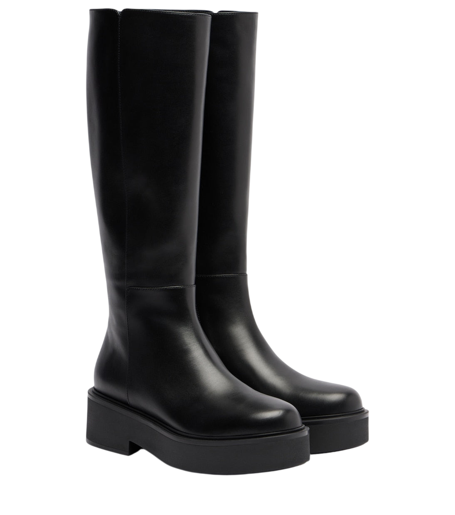 Gianvito Rossi Hiro leather mid-calf boots