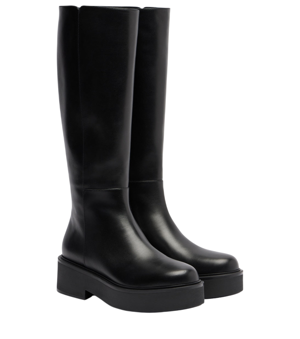 Gianvito Rossi Hiro leather mid-calf boots