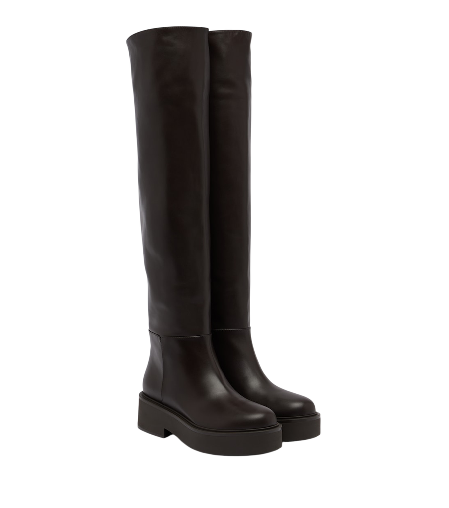 Gianvito Rossi Hiro leather over-the-knee boots