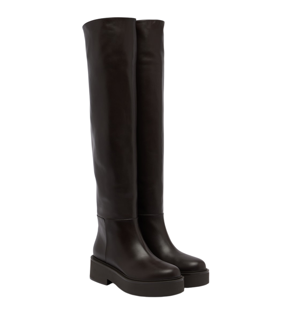 Gianvito Rossi Hiro leather over-the-knee boots