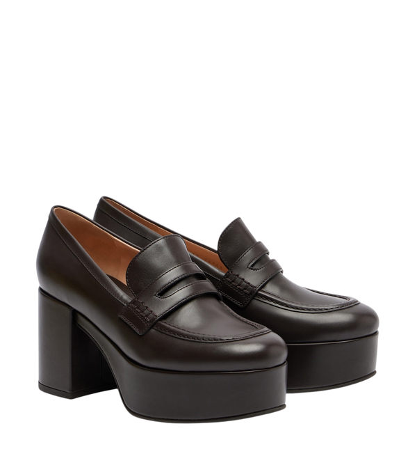 Gianvito Rossi Mocassim de couro Jenna