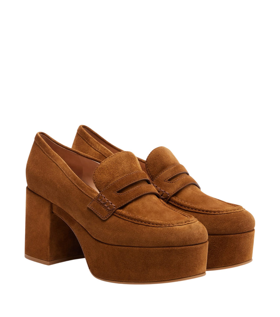 Gianvito Rossi Mocassini in camoscio Jenna