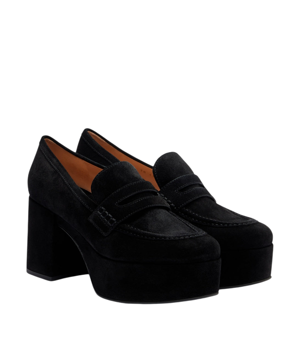 Escarpins mocassins en daim Jenna de Gianvito Rossi