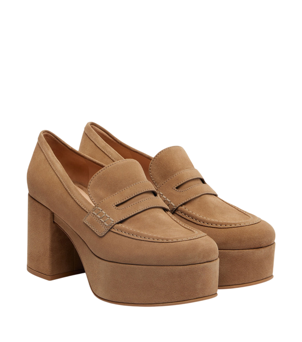 Zapatos de salón tipo mocasín Jenna de ante de Gianvito Rossi