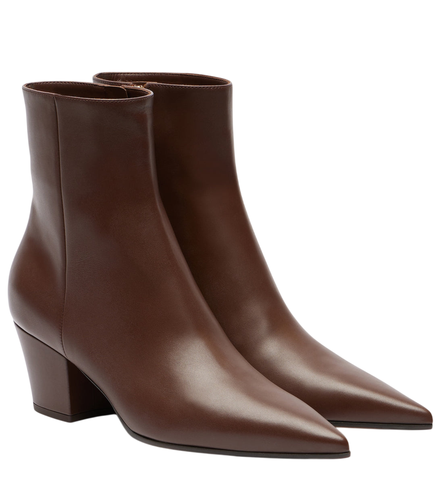 Gianvito Rossi Keinna 55 leather ankle boots