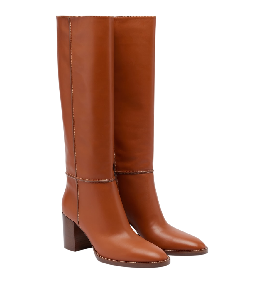 Gianvito Rossi Leather knee-high boots
