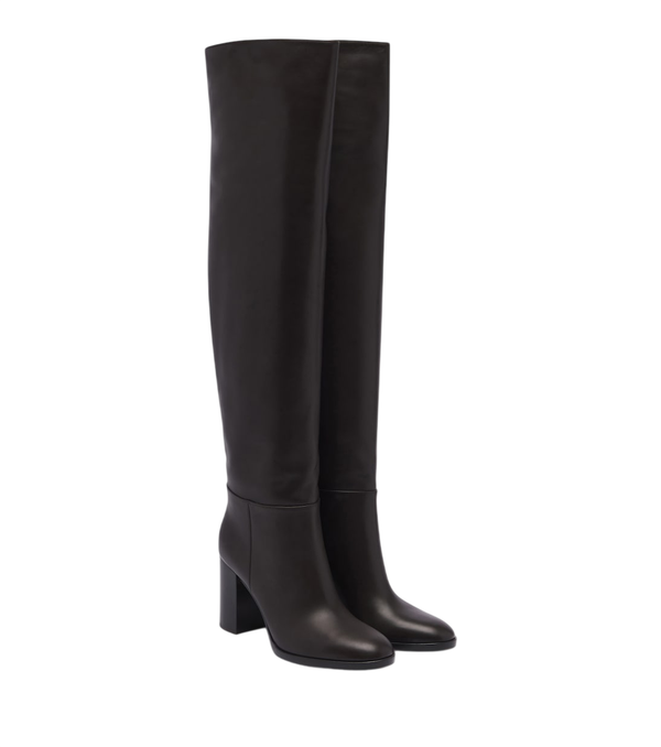 Gianvito Rossi Leather over-the-knee boots