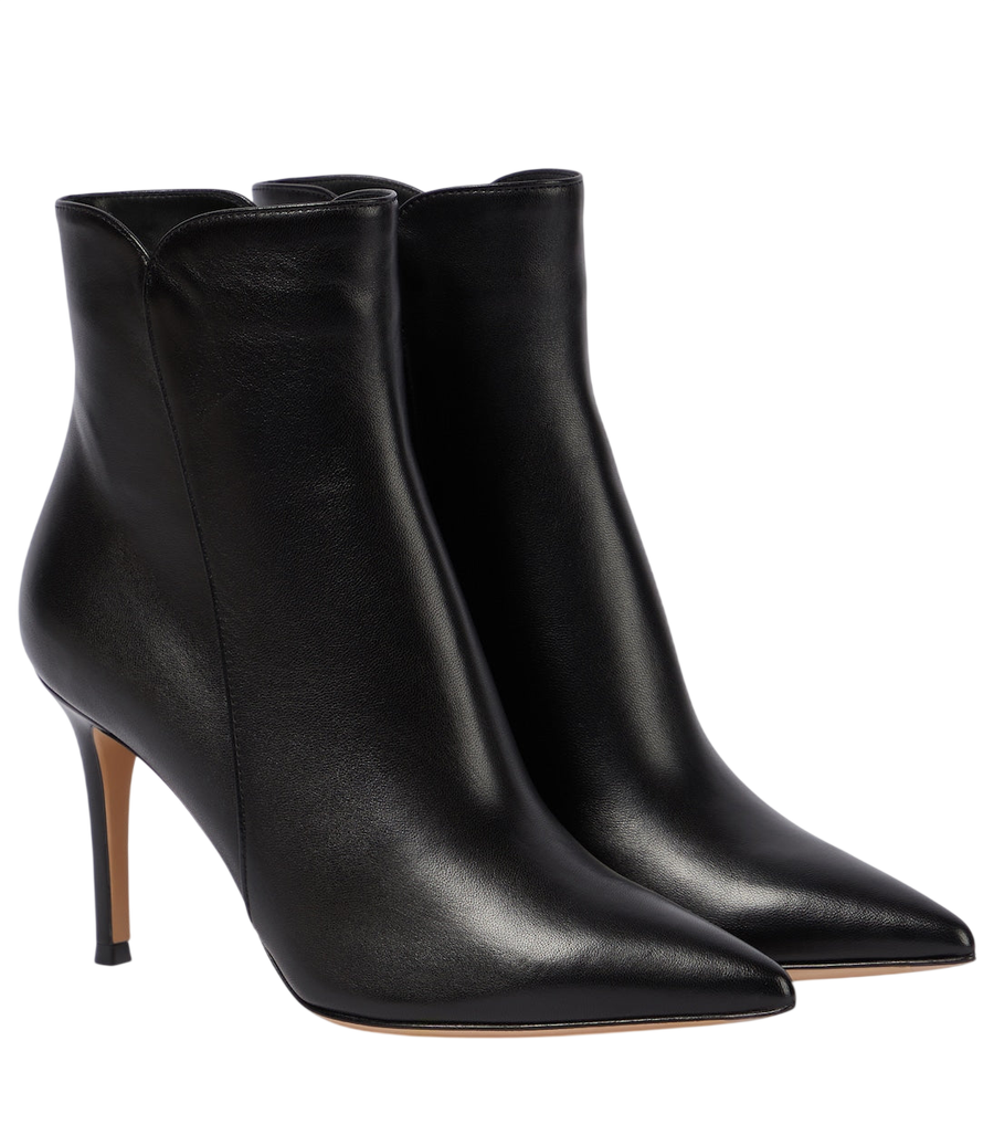 Gianvito Rossi Levy 85 leather ankle boots