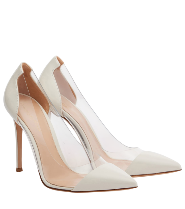 Gianvito Rossi Plexi patent leather and PVC pumps