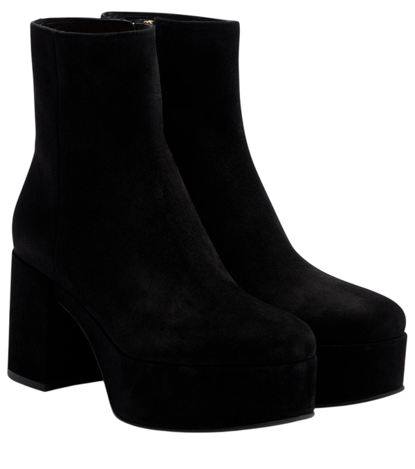 Gianvito Rossi Sally suede platform ankle boots