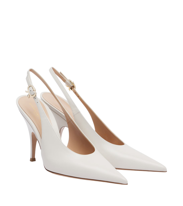 Gianvito Rossi Décolleté Sofia in pelle con cinturino posteriore