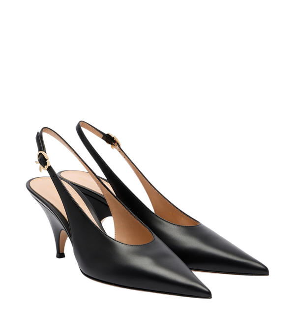 Zapatos de tacón destalonados Sofia de piel de Gianvito Rossi