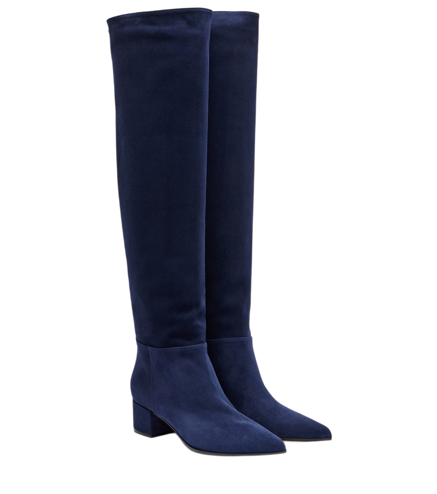 Gianvito Rossi Suede knee-high boots