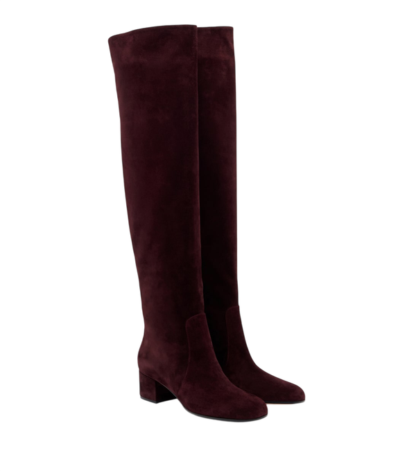 Gianvito Rossi Suede knee-high boots