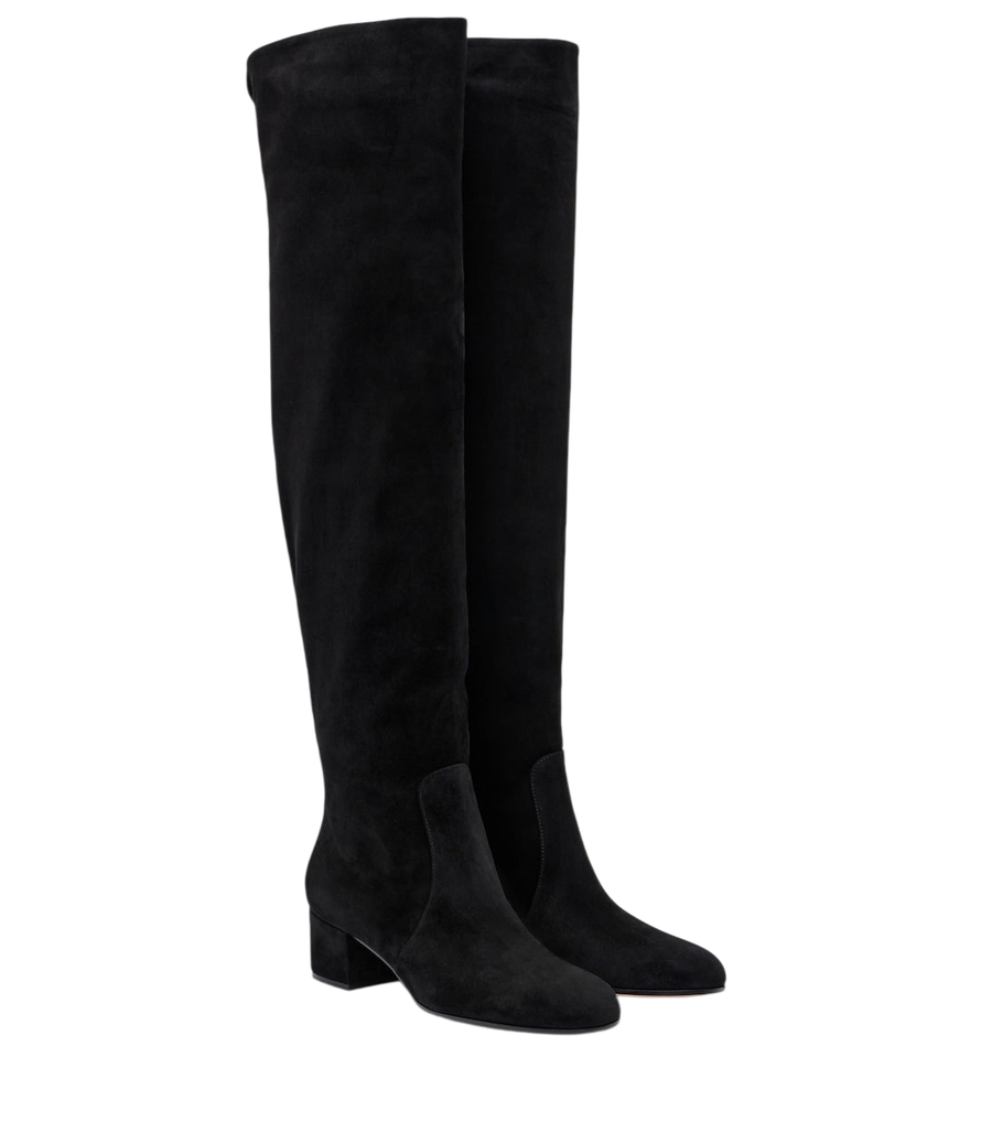 Gianvito Rossi Suede knee-high boots