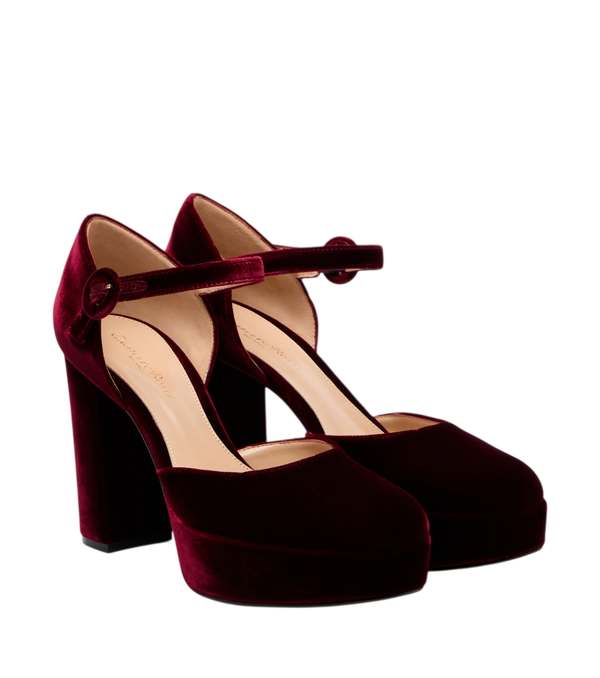 Gianvito Rossi Velvet platform pumps