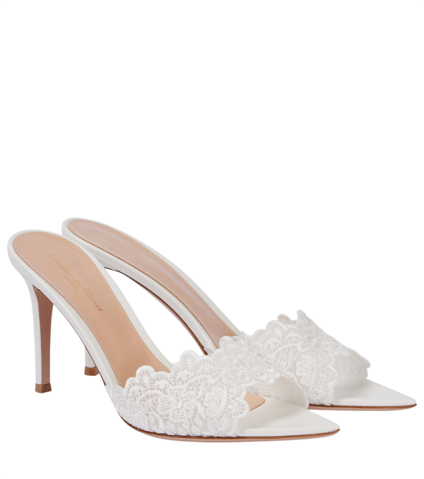 Gianvito Rossi Yvonne 85 lace sandals