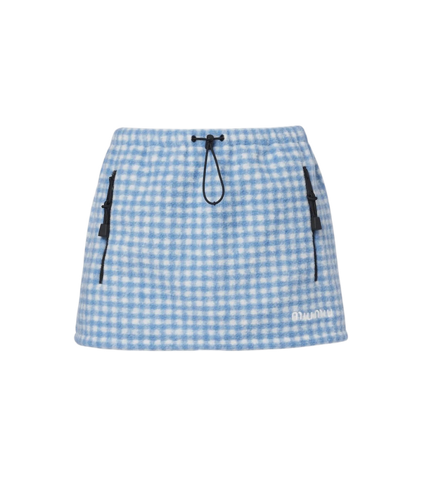 Miu Miu Gingham miniskirt