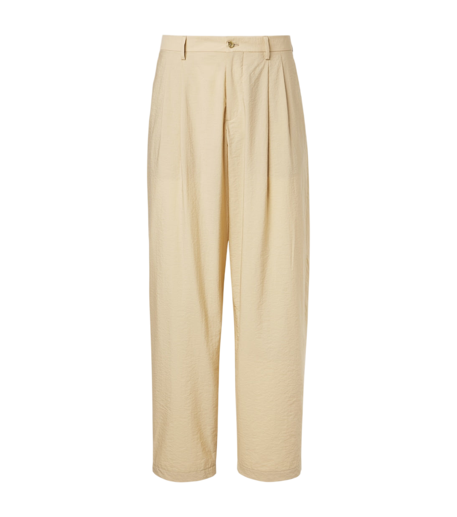 Giorgio Armani Archivio cotton-blend straight pants