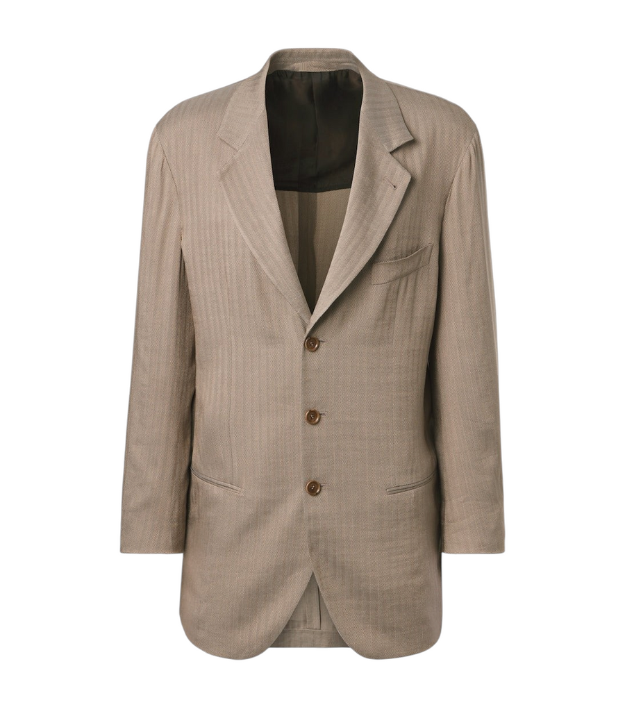 Giorgio Armani Archivio herringbone blazer