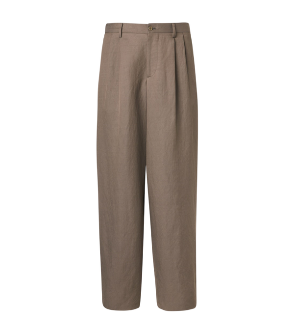 Giorgio Armani Archivio linen-blend straight pants