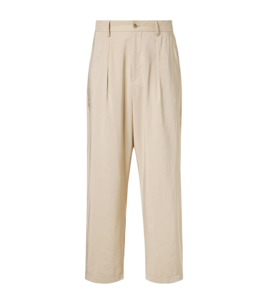 Giorgio Armani Archivio silk-blend straight pants