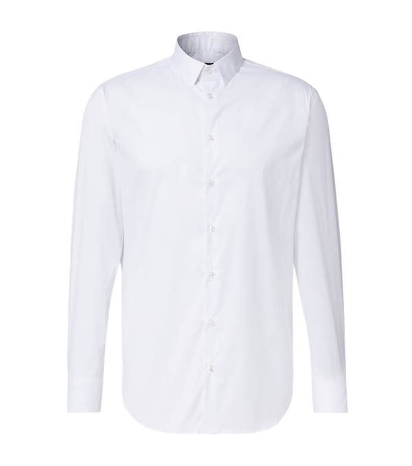 Giorgio Armani Cotton-blend poplin shirt