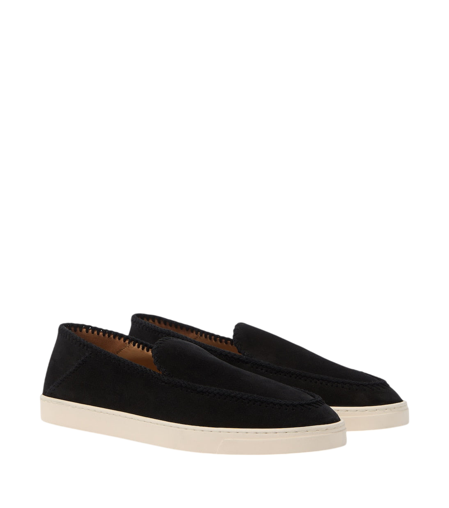 Giorgio Armani Galleria 3 suede slip-on shoes