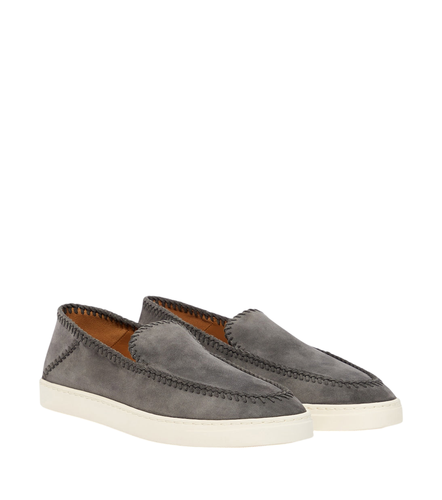 Giorgio Armani Galleria 3 suede slip-on shoes