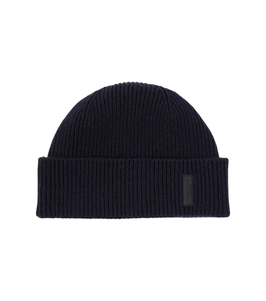 Giorgio Armani Ribbed-knit cashmere beanie