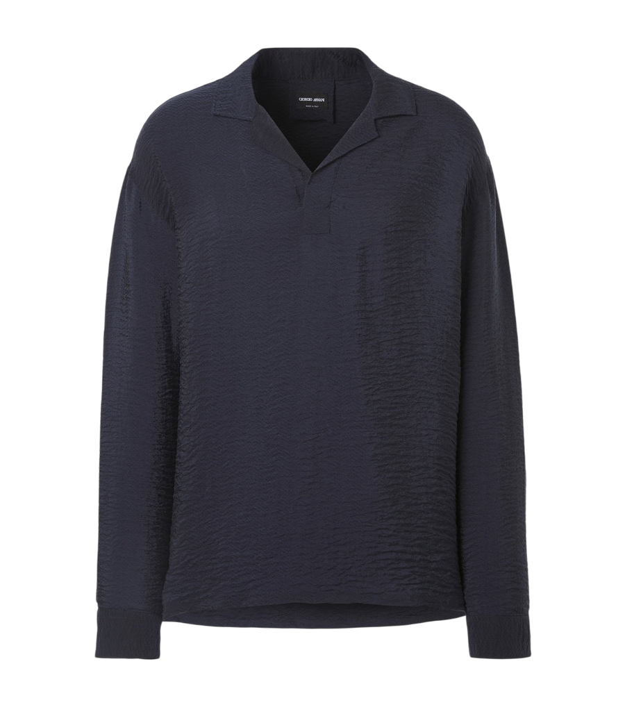 Giorgio Armani Seersucker polo shirt