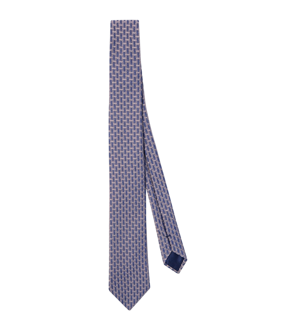 Giorgio Armani Gravata jacquard em mistura de seda