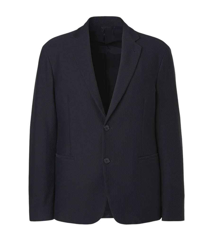Giorgio Armani Waffle-knit blazer