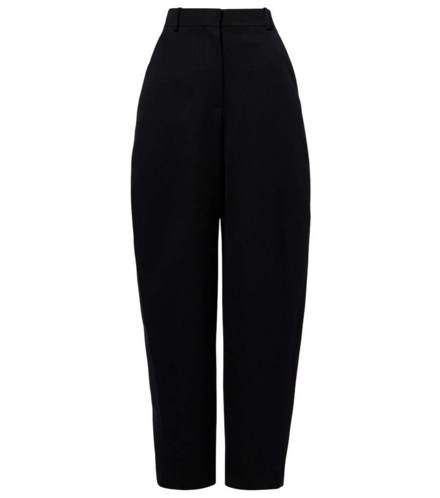 Givenchy Cocoon wool grain de poudre barrel-leg pants