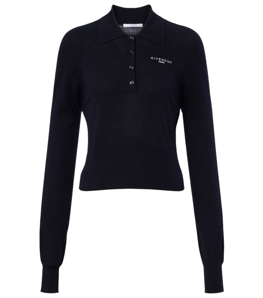 Givenchy Cotton and silk polo sweater