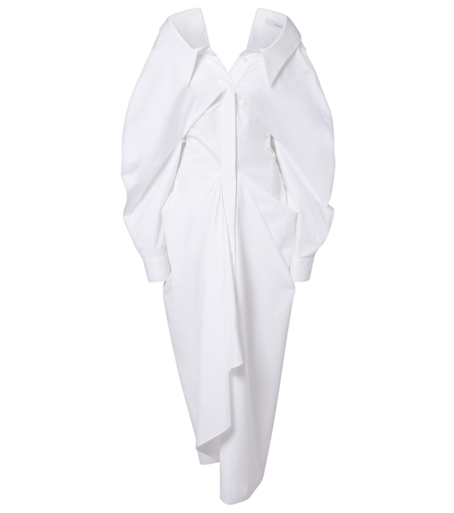 Givenchy Draped cotton poplin shirt dress