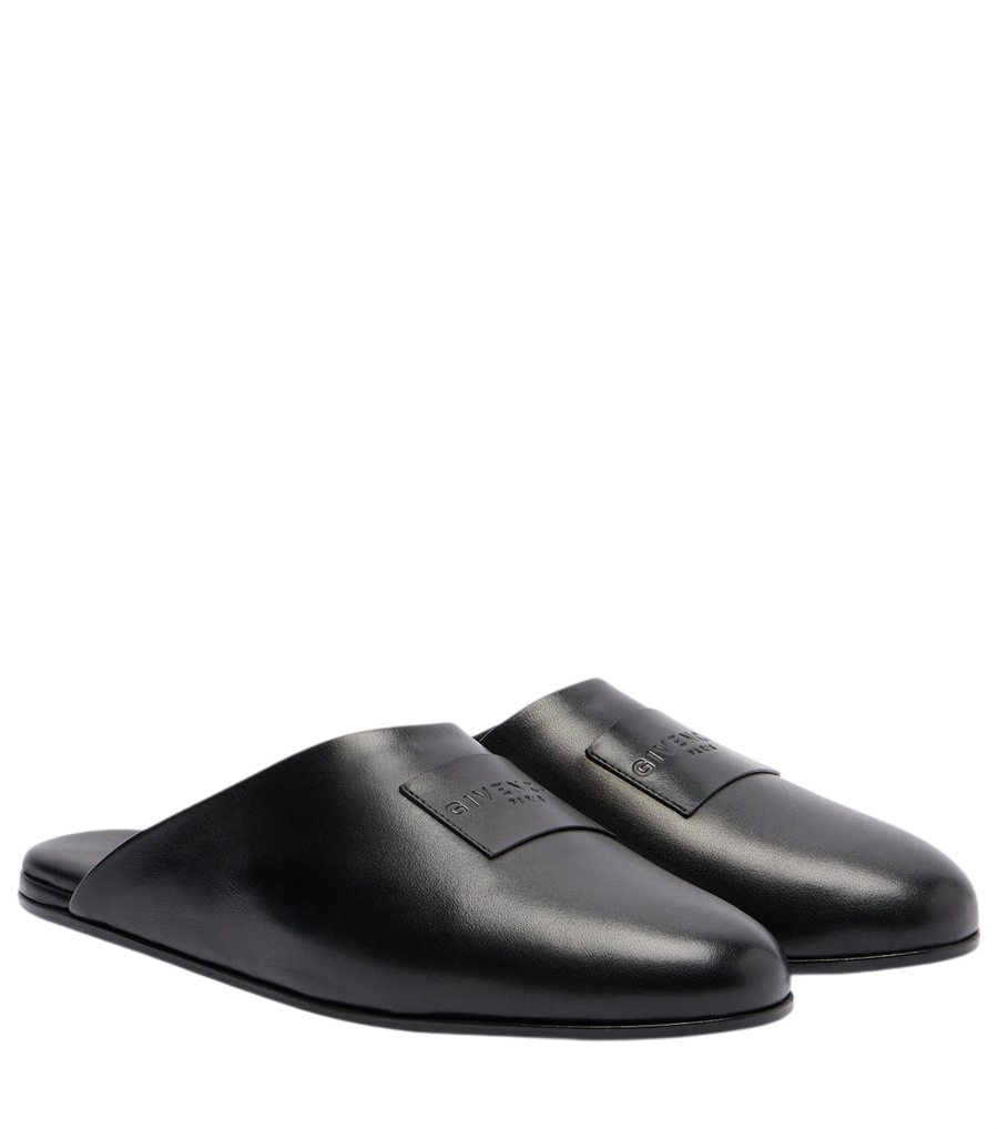 Givenchy Label leather mules